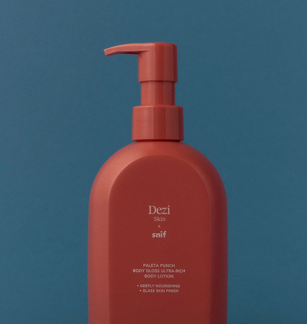 DEZI SKIN x Snif – Body Gloss Lotion (300 ml / 75 ml Travel Size)