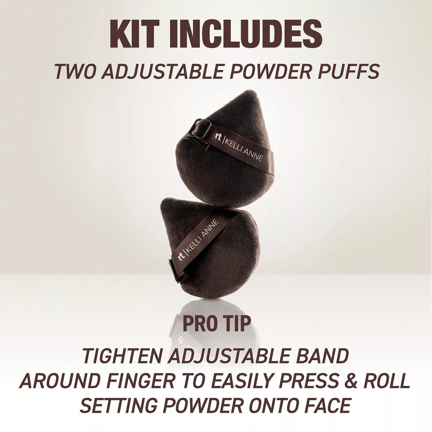 Real Techniques - Kelli Anne Adjustable Powder Puff 2-Pack