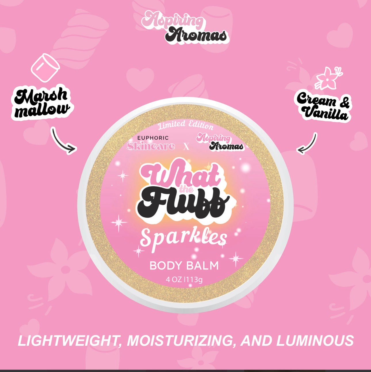 Euphoric Skincare x Aspiring Aromas - Body Sparkles (4oz)