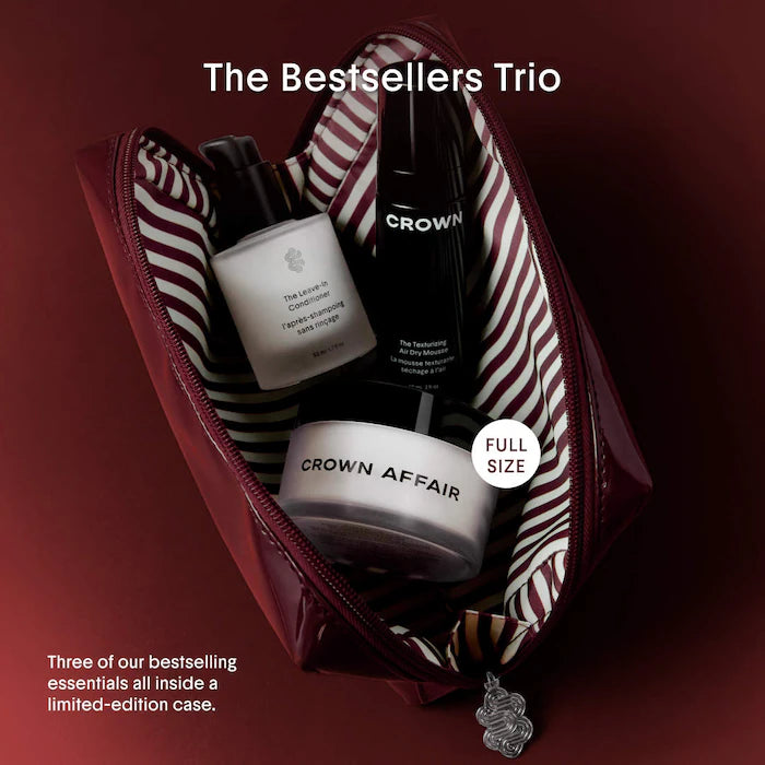 Crown Affair - The Bestsellers Trio Hair Gift Set for Volume, Hydration & Air-Dry Texture