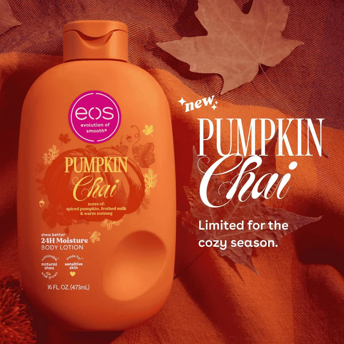 eos - Pumpkin Chai 24H Moisture Body Lotion