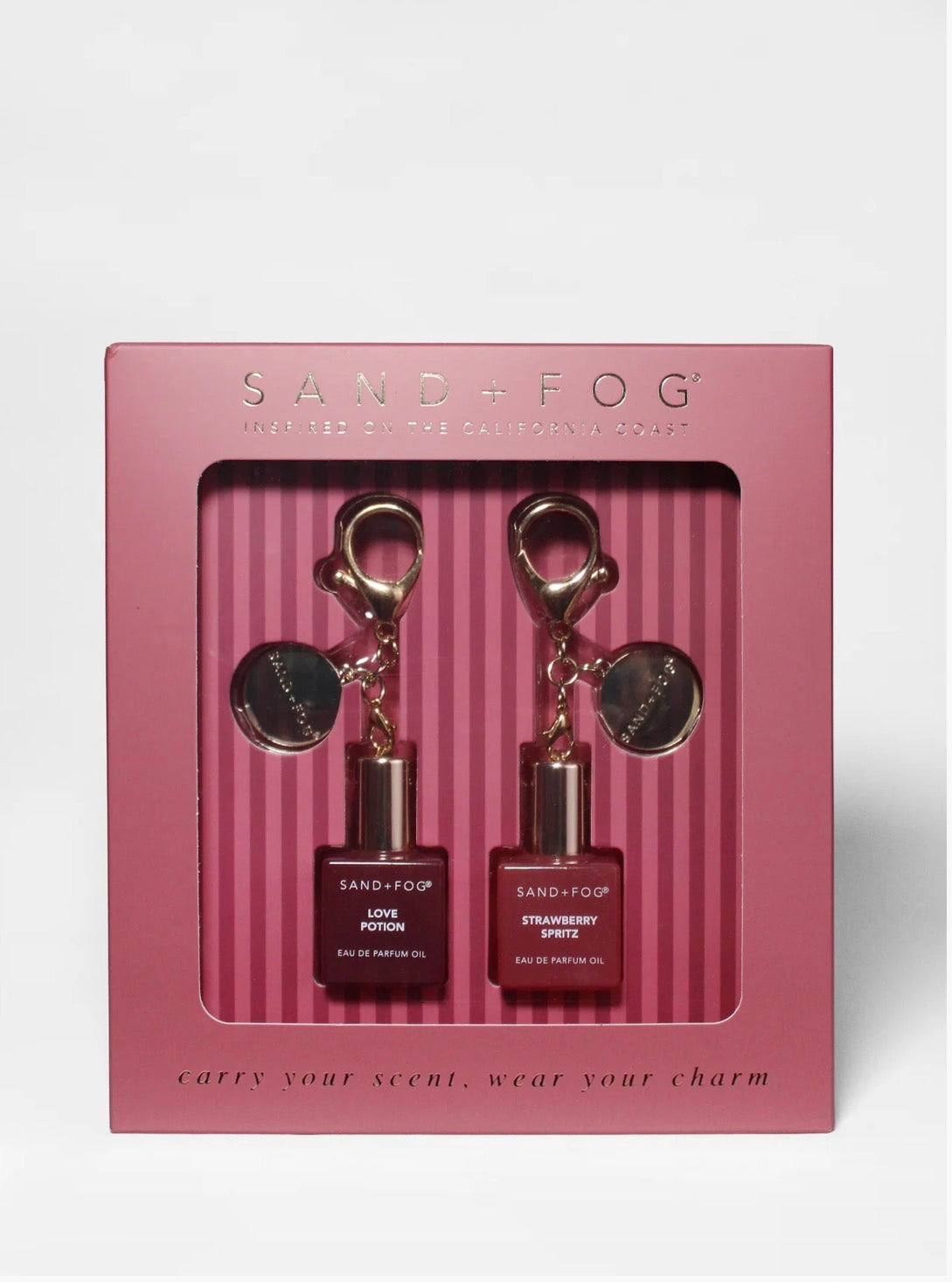 Sand & Fog – Bag Charm Perfume Oil Rollerball Set - Love Potion + Strawberry Spritz