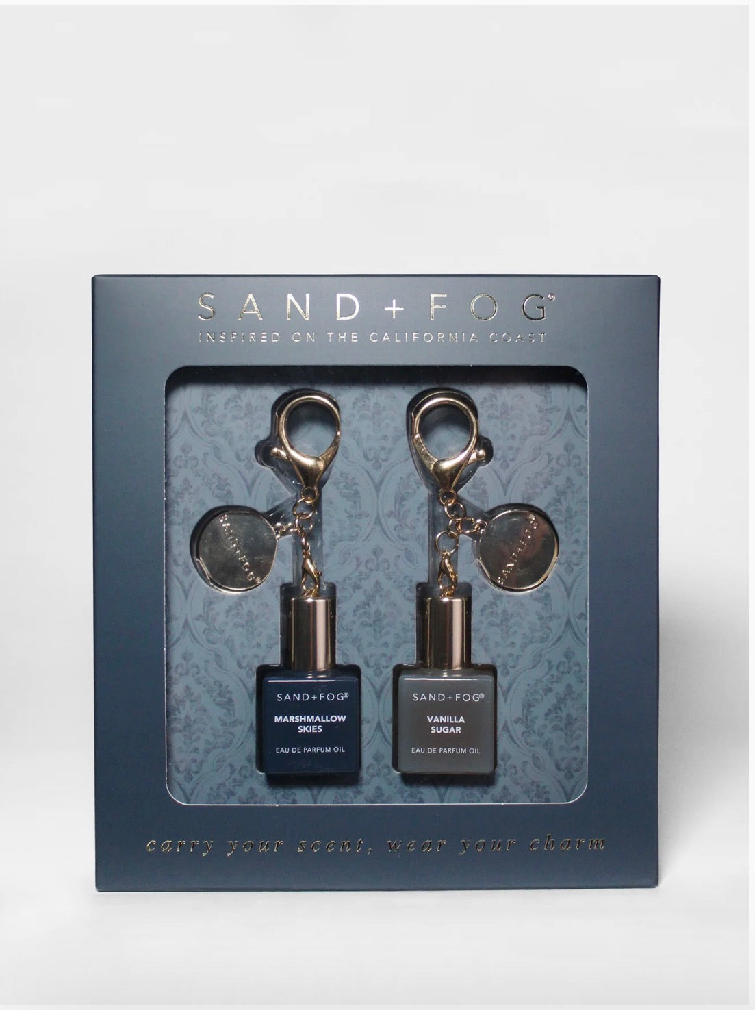 Sand & Fog – Bag Charm Perfume Oil Rollerball Set - Marshmallow Skies + Vanilla Sugar