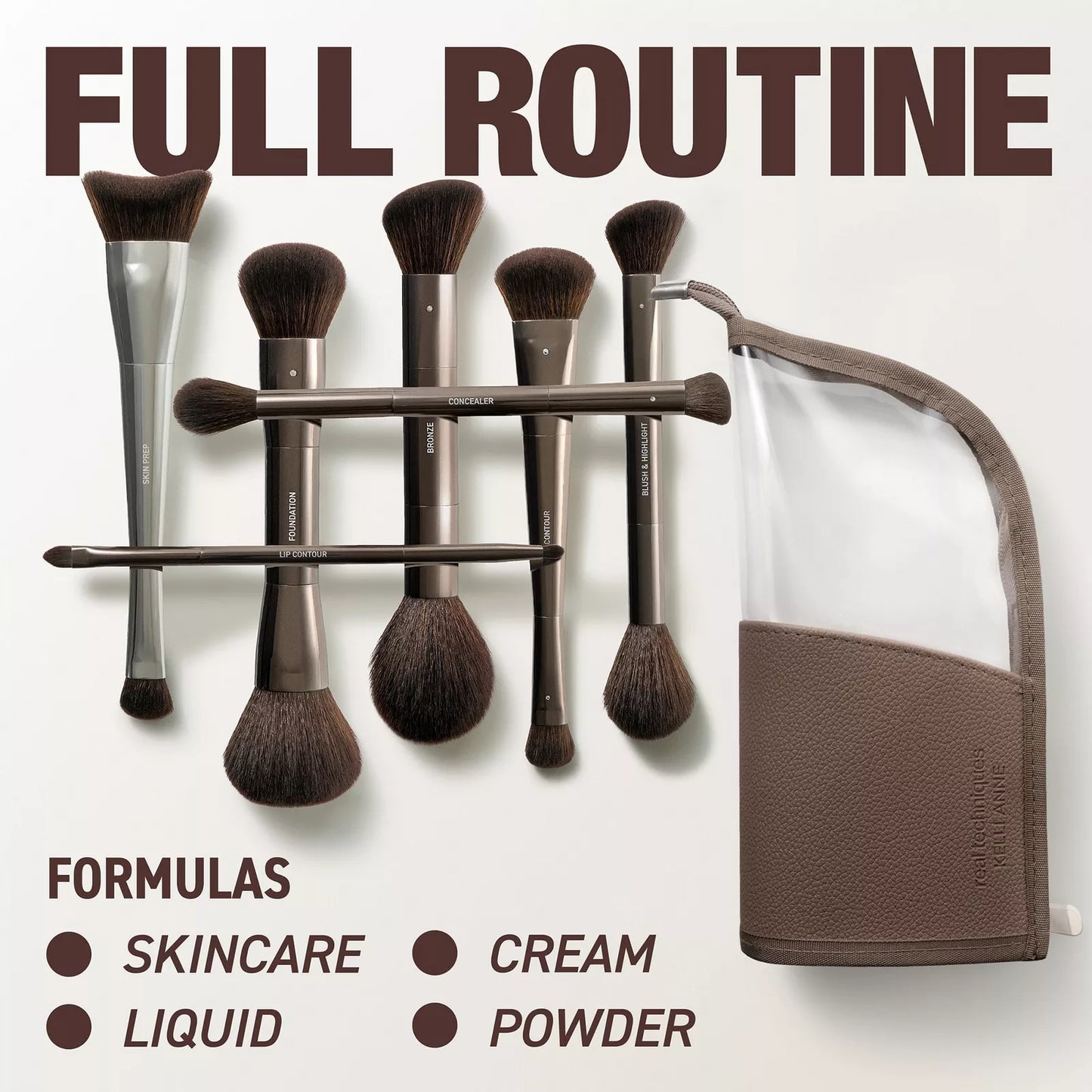 Real Techniques - Kelli Anne Light Layers Premium Makeup Brush Set