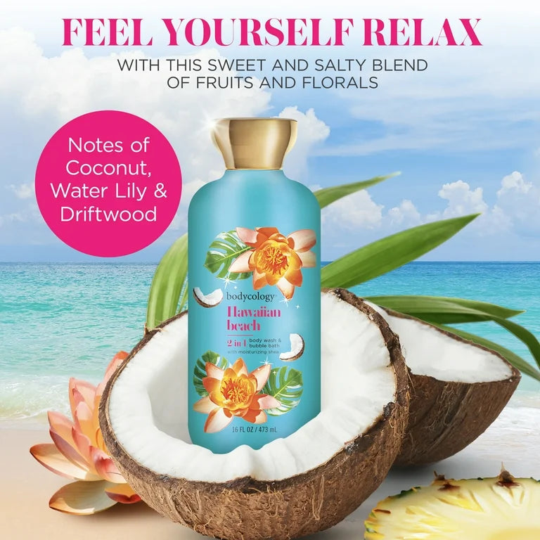 Bodycology 2-in-1 Body Wash & Bubble Bath 16 fl oz