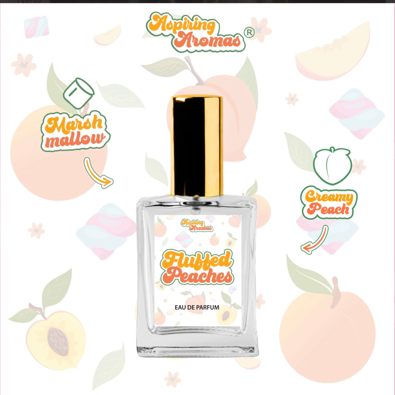 Aspiring Aromas – Fluffed Peaches Eau de Parfum