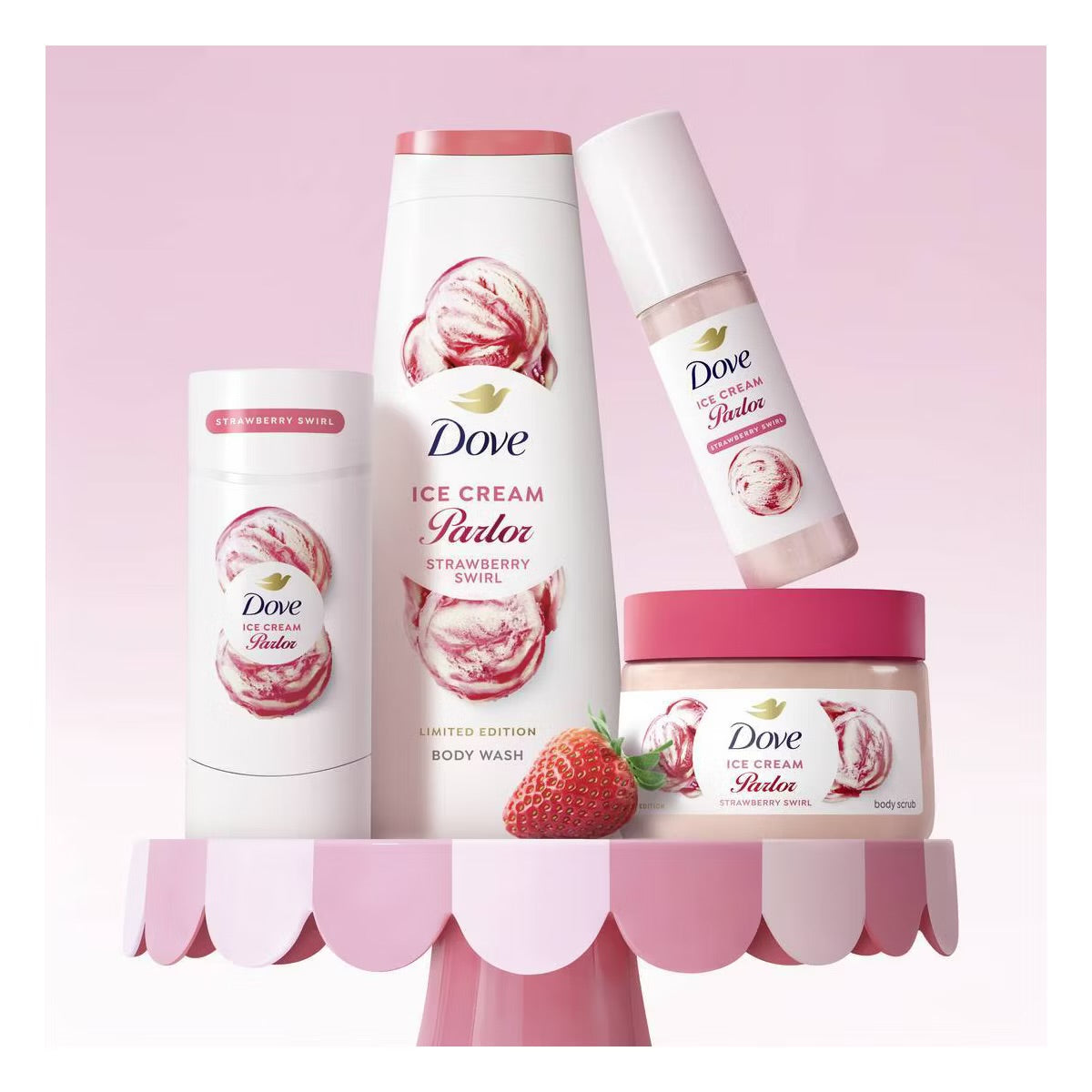 Dove - Strawberry Swirl Limited Edition Ice Cream Parlor Collection