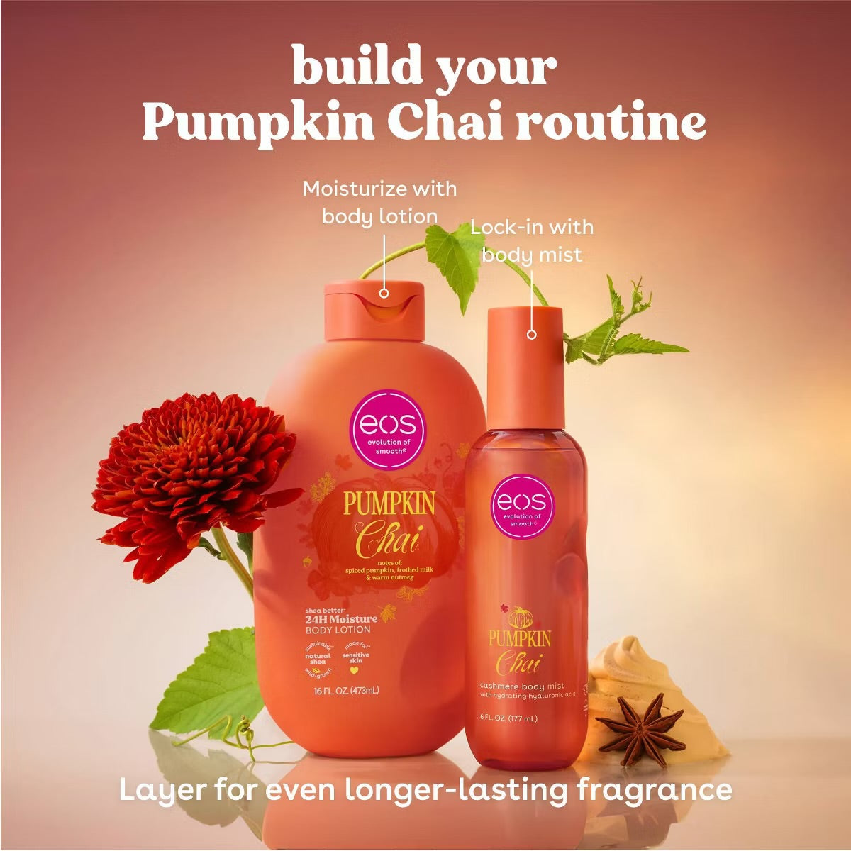 eos - Pumpkin Chai 24H Moisture Body Lotion
