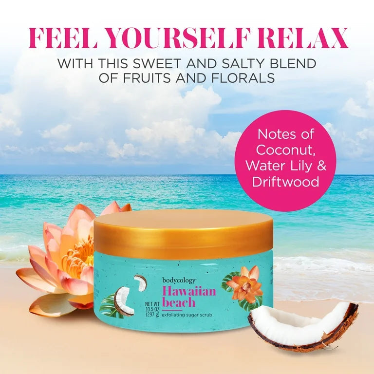 Bodycology Exfoliating Sugar Scrub, – 10 oz